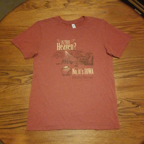 ⚾ 😇 🌽 Field of Dreams ✨ Dyersville Iowa Shirt Medium Is This Heaven? ⭐ 90s 📼 - Picture 2 of 8